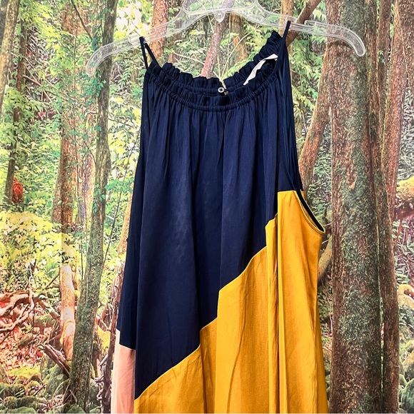 LOFT Colorblock Halter Swing Dress Women's Size 22 Plus - Picture 7 of 10